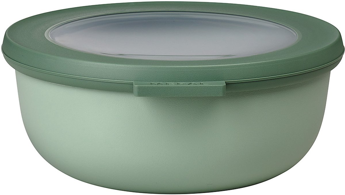 Mepal – Multikom Cirqula rond 750 ml – Mag in de vriezer, magnetron en vaatwasser – Nordic sage – Geschikt als meal prep bakje, vershoudbakje, bewaardoos