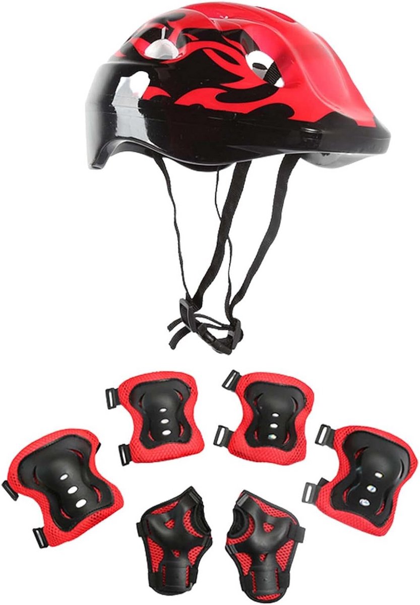 Beschermset voor Kinderen met Helm, Knie-, Elleboog- en Polsbeschermers voor Skateboard en Fiets
