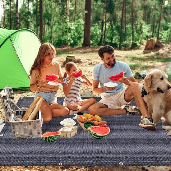 Outdoor Camping Tapijt Voortent 250x400 cm - Ademend, Antislip en Wasbaar Grondzeil — afbeelding 4