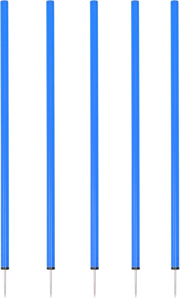 Slalomstangen voor Agility en Coördinatietraining - 100 cm, set van 5, voor Voetbal en Hondensport