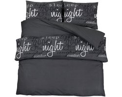 Dekbedovertrekset | Beddengoed 240x220 cm katoen zwart