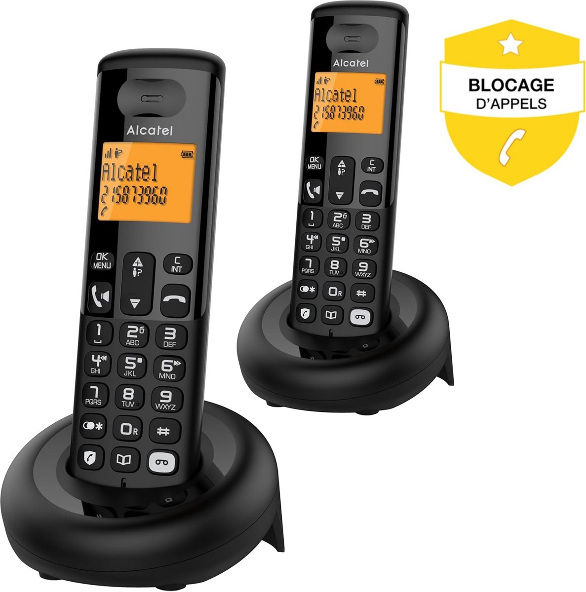 Draadloze DECT Telefoon Duo met Antwoordapparaat en Blokkeren Ongewenste Oproepen