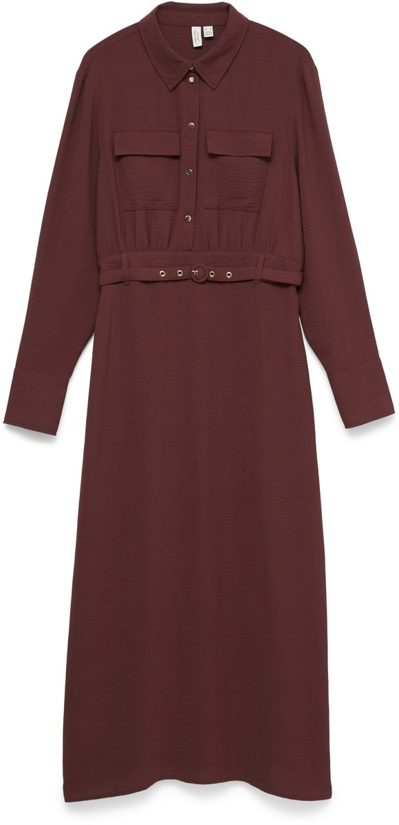 VERO MODA - VMJAFRAN L/S 7/8 DRESS WVN BTQ - Dames - Maxi jurken