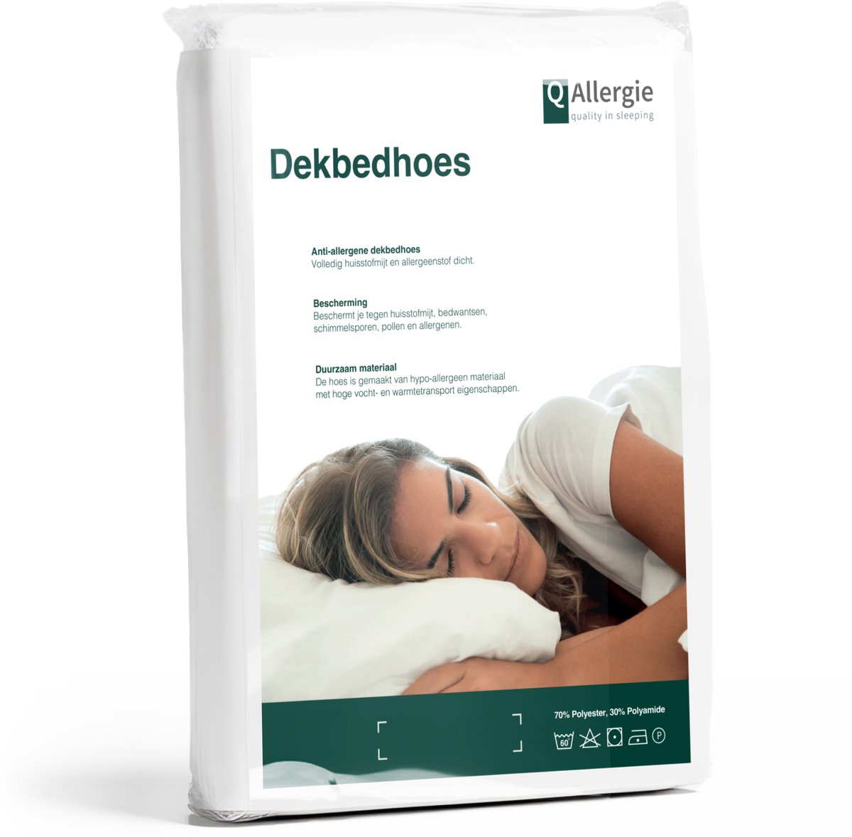 Q-Allergie Dekbedhoes - Anti huisstofmijt - Anti Allergie - 200x220 cm