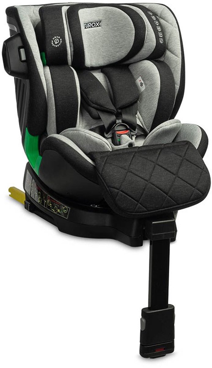 Caretero Turox i-Size Autostoel Grijs 40-150cm 360° Draaibaar
