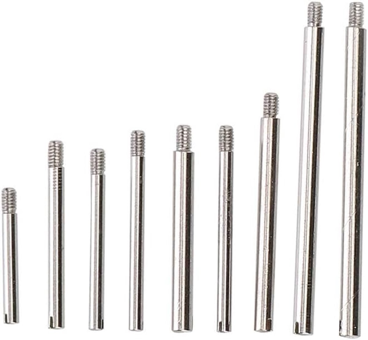 10 Sizes Watchband Pin Friction Bar - Watchband Band Screws Set - Repair Tools Accessories - Micro Precision Screwdriver Replace Blades for Watch - 50pcs