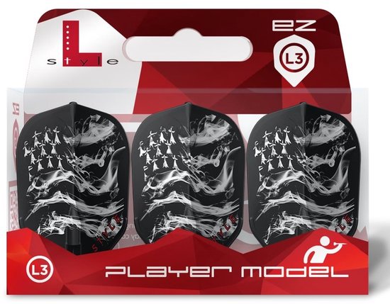 L-Style L-Style EZ L3 Thibaut Tricole Black V2 - Dart Flights van L-Style — afbeelding 2