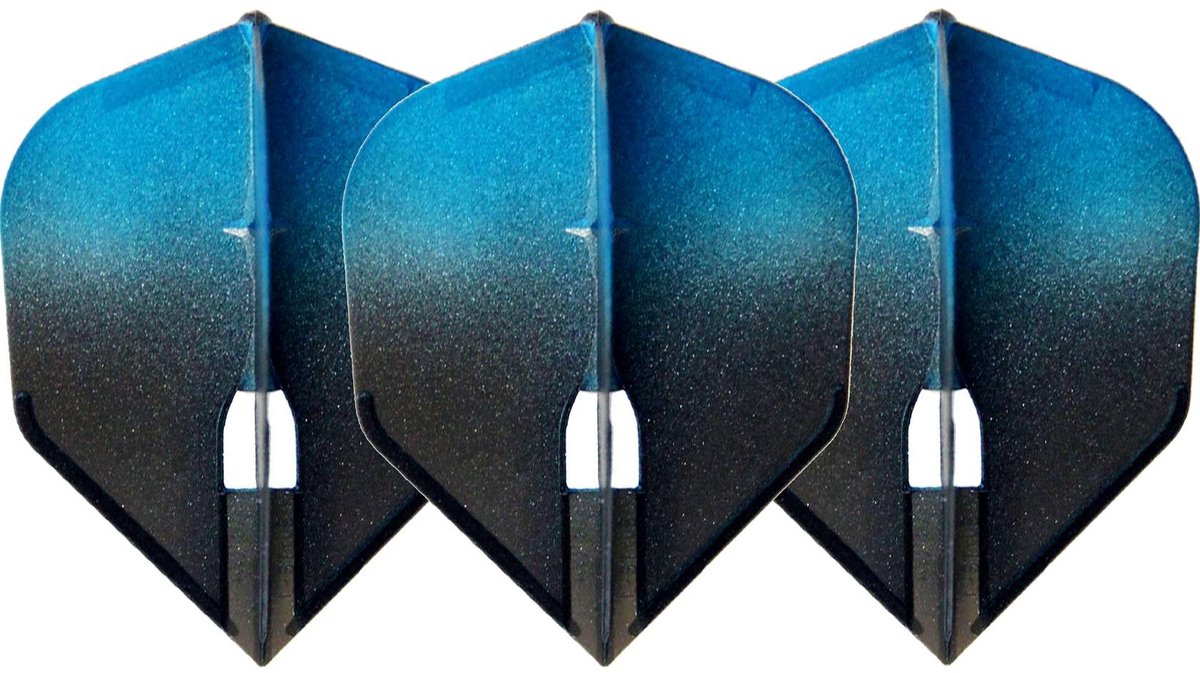 L-Style Champagne L3 Shape 2-Tone BK×Blue - Dart Flights