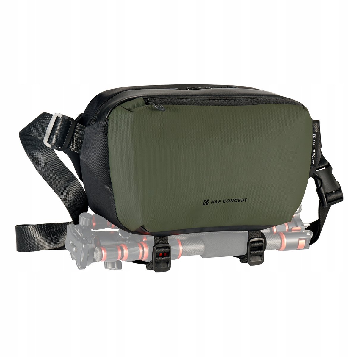 K&F Concept Fototas Schoudertas 10L Waterdicht - Donkergroen