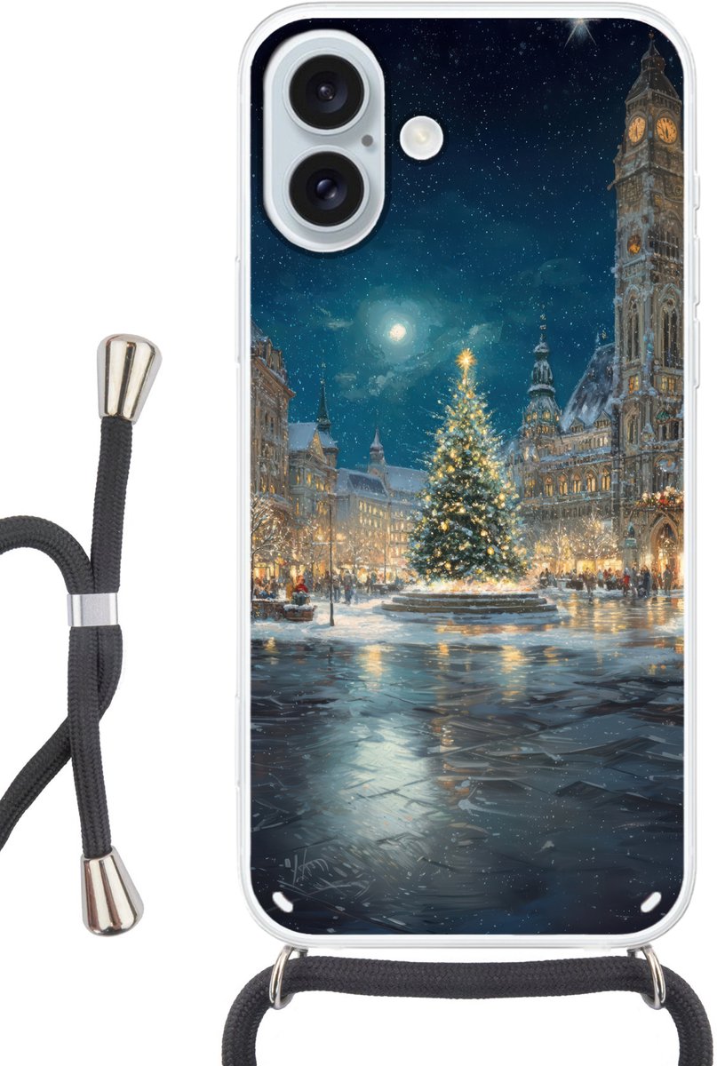 Kerstnacht - Stadsplein - Meerkleurig