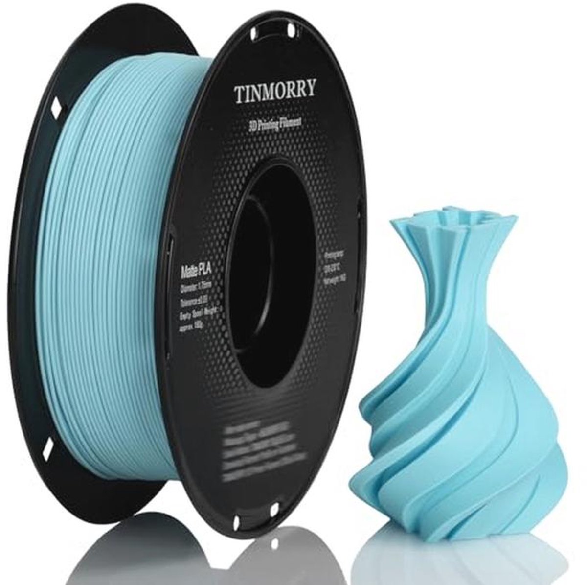Matte 1.75 mm PLA Filament voor 3D Printen - Lichtblauw, 1 kg, Geschikt voor FDM Printers