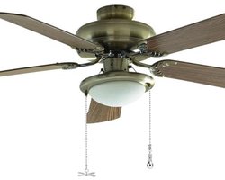 Decoratieve Ventilator Trekkoord Verlengstuk 30cm met Gloeilamp en Kralen