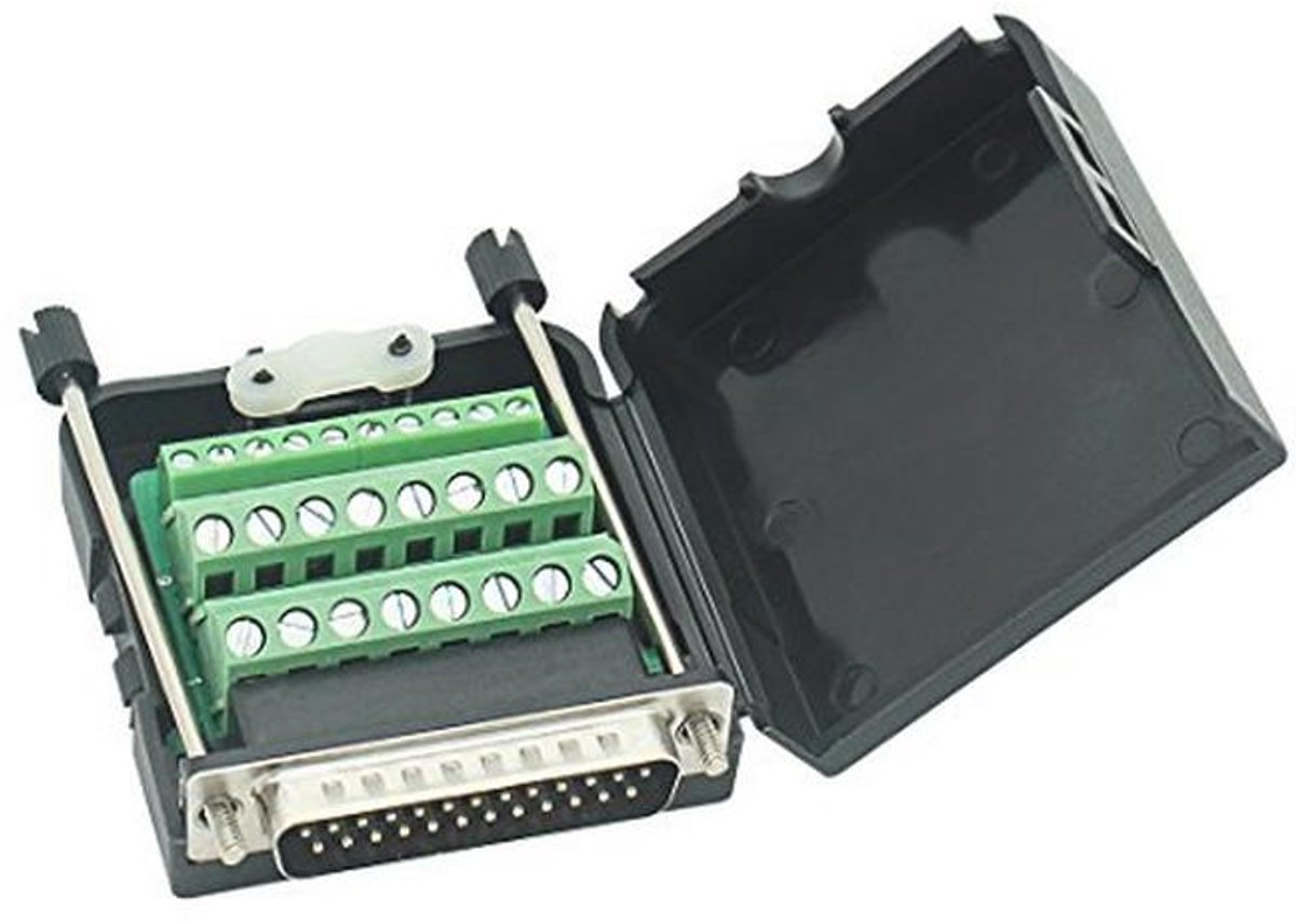 DB25 D-SUB Mannelijke Adapter 25-pins Poort naar Terminal Connector