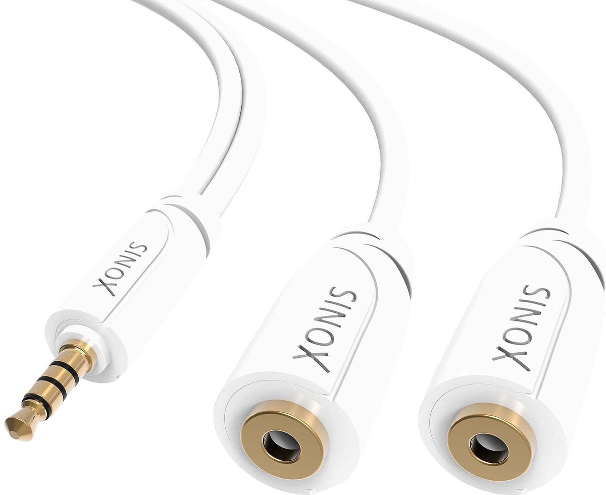 Sinox iMedia Verloopkabel 3,5mm 4pins - 2x3,5mm [female] 4pins