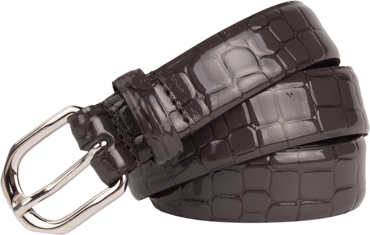 Legend Dames - Leren riem - Grijs - 105cm
