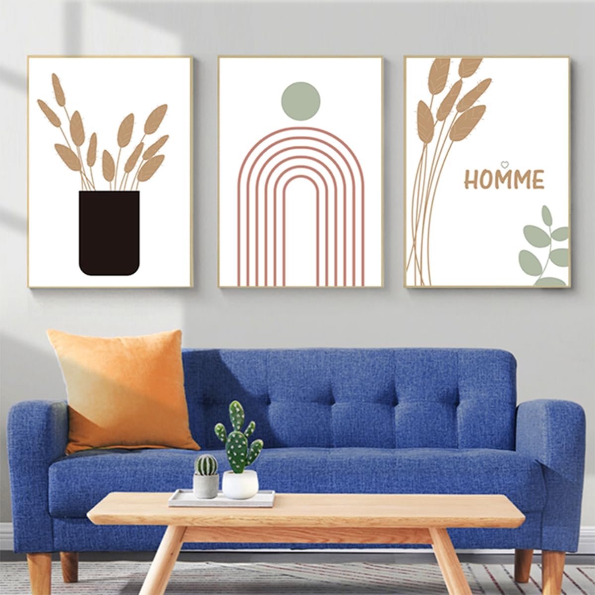 Unyqoos® Set van 3 Moderne Abstracte Botanische Posters voor Stijlvolle Interieurs — cadeau in Wonen & Interieur - foto 3