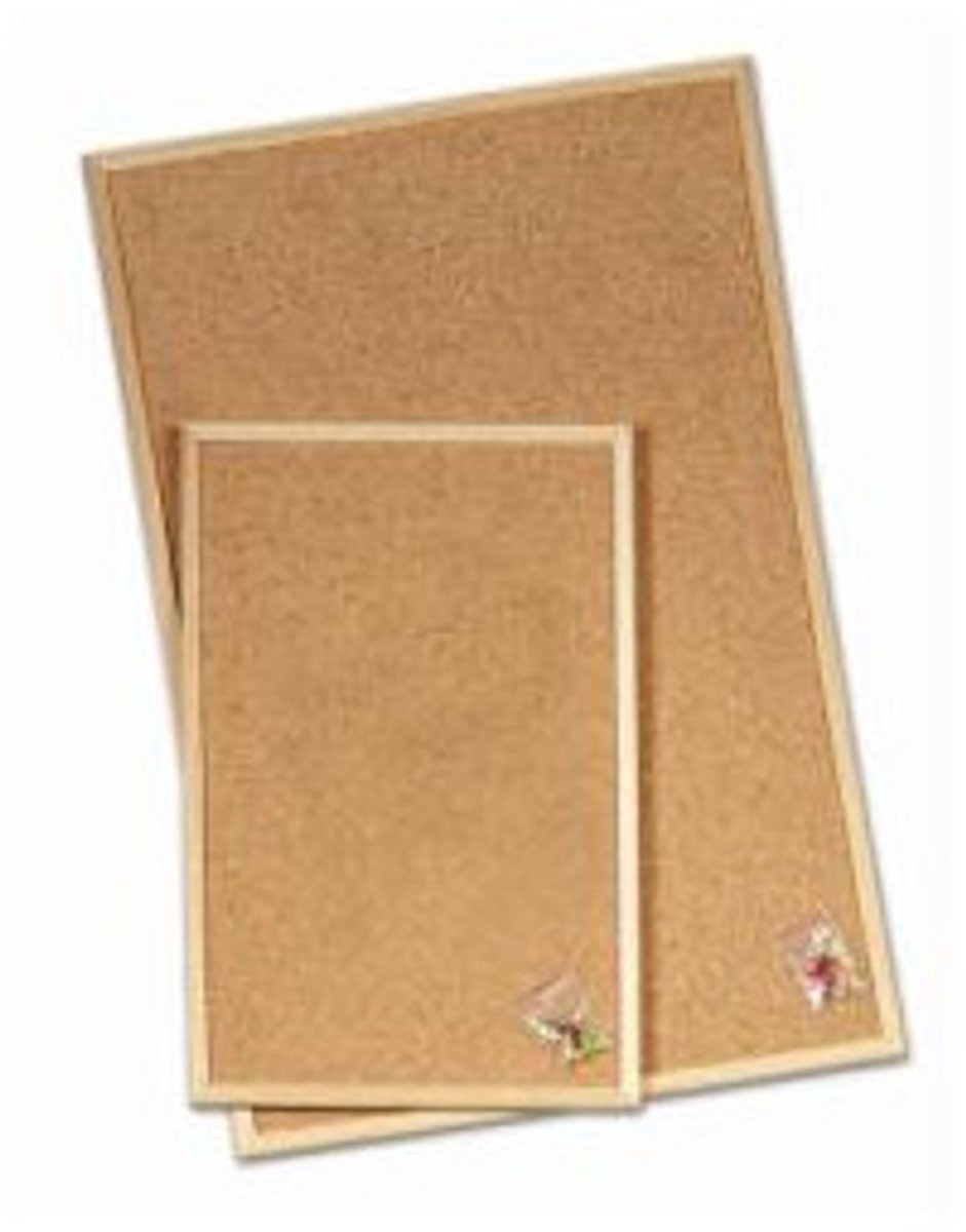 Lebez 1169B prikbord Vast bulletinboard Hout Karton