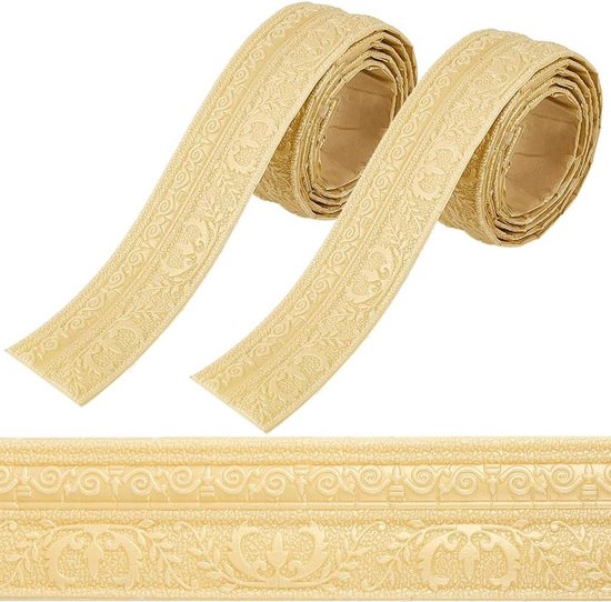 Flexibele Muur Base Rand Frame - Mocassin - Zelfklevend - Peel en Stick