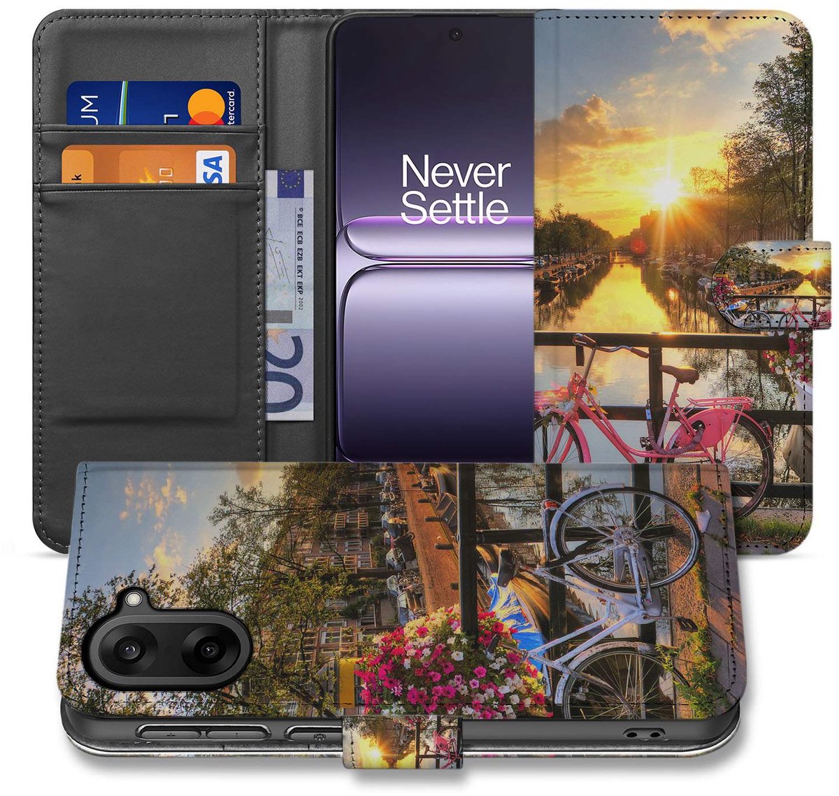Stijlvol Amsterdamse Grachten Design Hoesje voor OnePlus Nord CE 5
