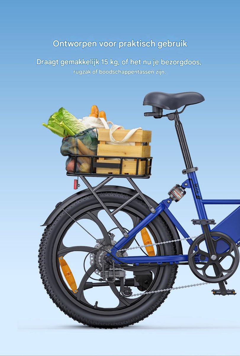 Hillmiles Mile 2 Elektrische fiets - Actieradius 60km - Verwijderbare batterij 36V13Ah - Motor 250W - Shimano 7 versnellingen - 20 Inch opvouwbare City Commuter E-Bike - Grijs – foto 8