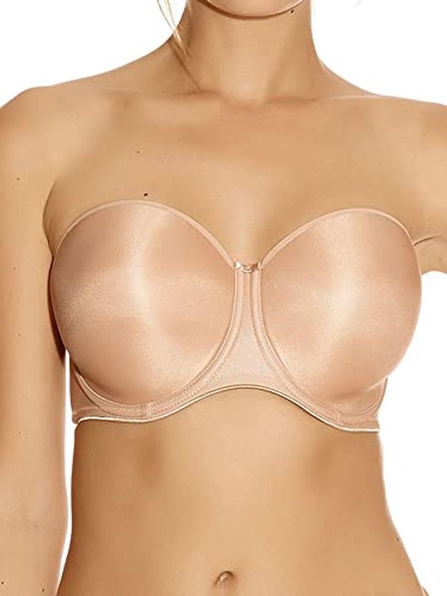 Smoothing Moulded Strapless BH Beugelbeha voor Dames 80F - Naakt