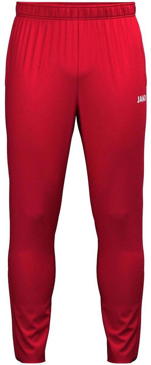 Jako One trainingsbroek voor heren in rood, maat L, met elastische tailleband en sportieve uitstraling.