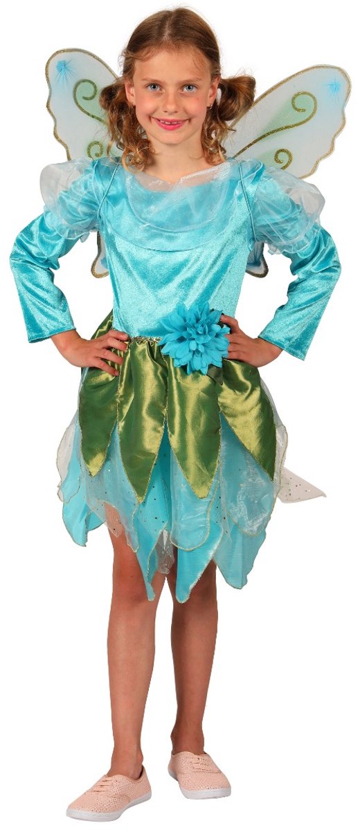 Elfje Blue wonder Volwassenen Vrouwen Turquoise Feeën, Elfjes en Engeltjes Maat 146