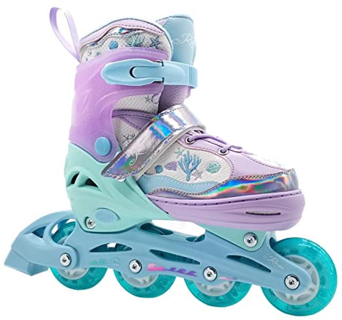 Verstelbare Kinderen Inline Skates met LED Lichtwielen