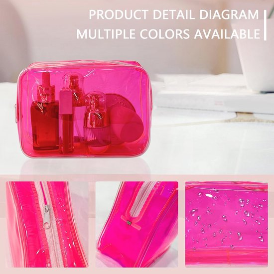 Etui voor meisjes, transparant etui van pvc, voor het bewaren van