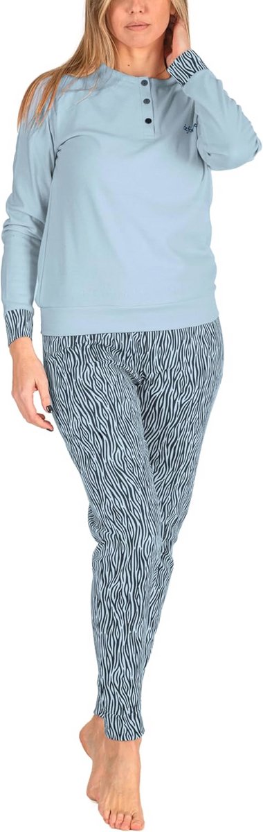 Warme Lange Pyjama voor Heren van 100% Katoen - Elegant Patroon, Perfect als Kerstcadeau