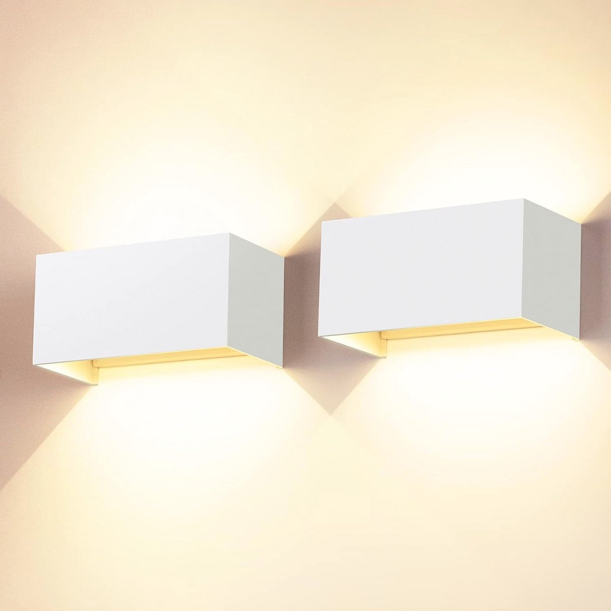 Wandlampen voor Binnen en Buiten - 24 W LED - Warmwit - IP65 Waterdicht - Verstelbare Lichtstraal