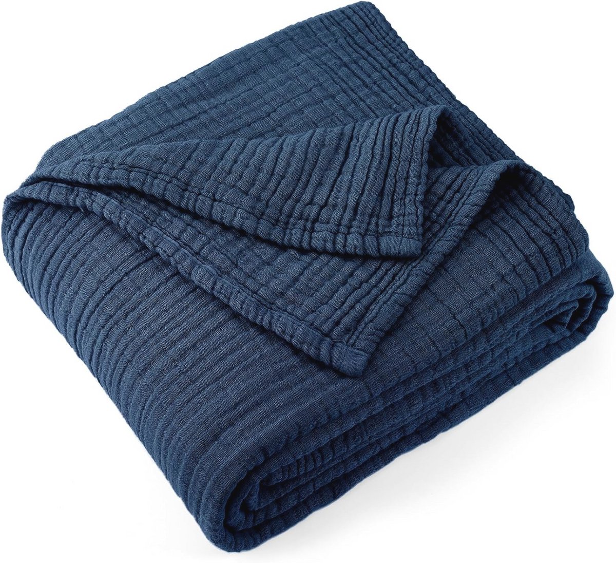100% katoenen mousseline plaid - XL maat, ademend en lichtgewicht, 127 cm x 177 cm