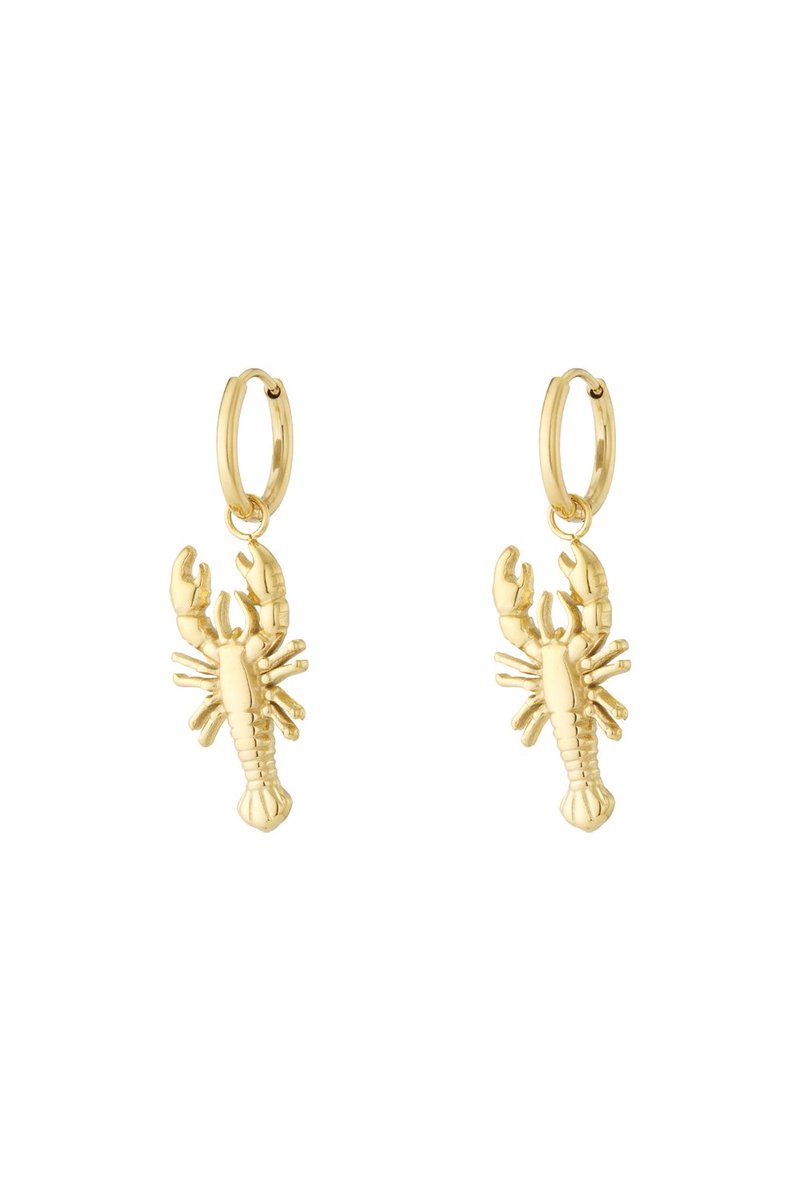 Scorpion earrings Goud