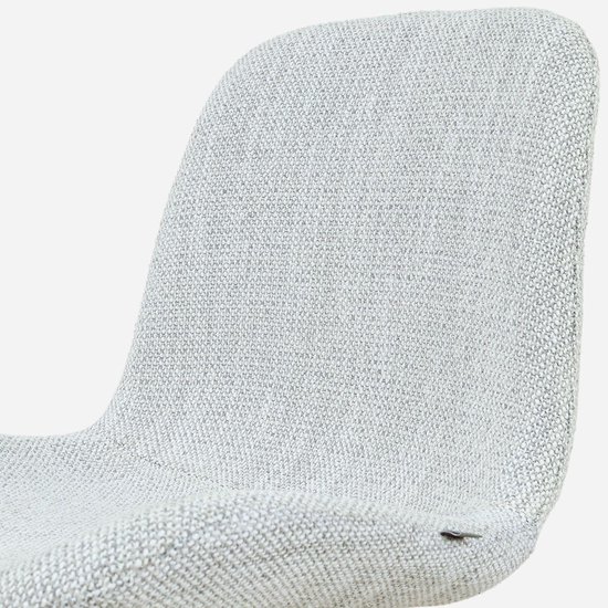 Tabouret de bar Nolon Nino-Fé gris mélangé - piètement noir - 65 cm