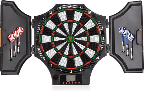 Outtec® Elektronisch Dartbord, Dartmachine, Dartboard met LED-Scherm - 31 Spellen, 285 Variaties, voor 1-8 Spelers, incl. 6 Dartpijlen en 12 Tips van Outtec — afbeelding 5