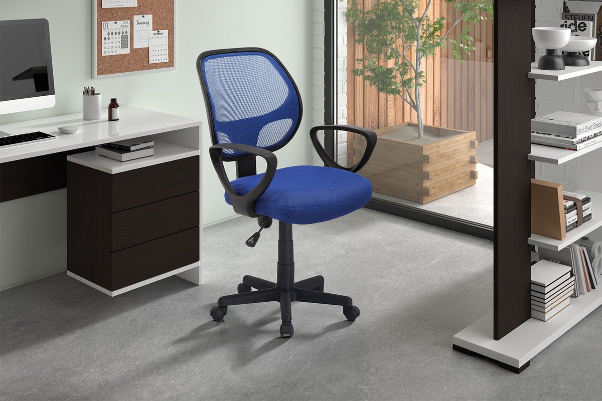 Rousseau - Kantoorstoel - Hippa - polyester - blauw