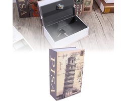Unibell dictionary book secret safe - beveiligingsbox - juwelendoos - Pisa Leaning Tower type