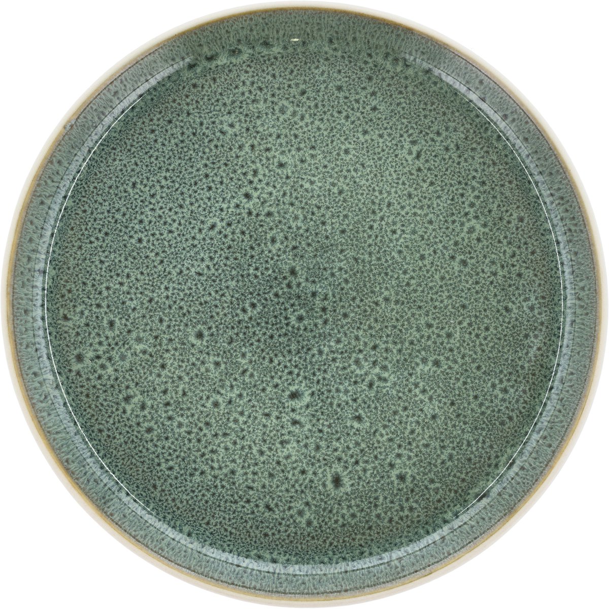 BITZ Gastro Bord Dia 21 x 2 cm Wit/Groen