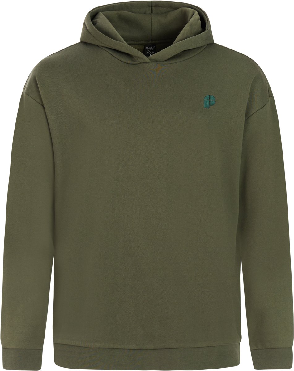 Protest PRTWoolton Hoody Heren Vaste capuchon Loose fit Lange mouwen Thyme