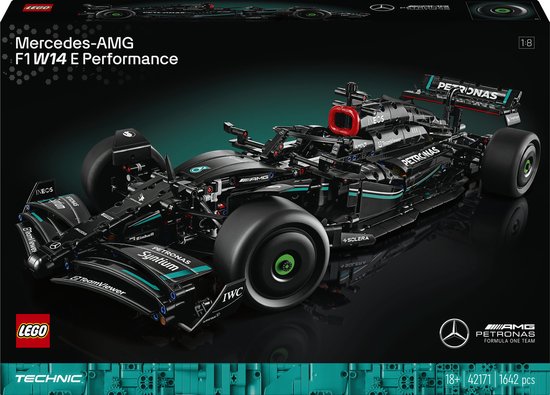LEGO Technic Mercedes-AMG F1 W14 E Performance, Voiture de Course, Set à Construire, Réplique Détaillée, Cadeau pour Hommes et Femmes, Véhicule Miniature, Décoration pour le Bureau ou la Maison 42171