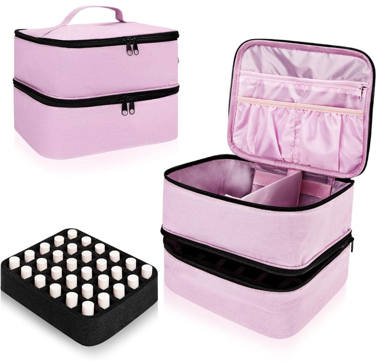 SCH® Nagellak Koffer - Nagellak- Roze- 25cm x 20cm x 19cm