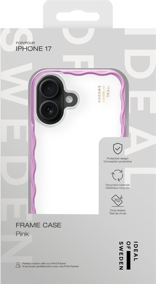 iDeal of Sweden Frame Case geschikt voor iPhone 17 Pink