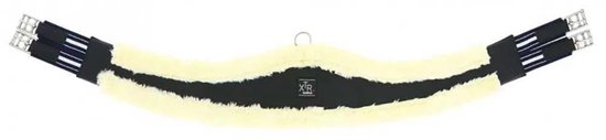 Norton Equestrian Xtr Synthetic Sheep Bellyband Paardensingel Zwart 115 cm