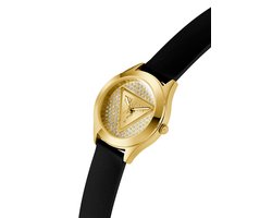 Guess Glitz Plaque Quartz Analog boîtier Gold-Tone : 100% Acier recyclé | Bracelet : 100% Silicone 34 mm GW0745L5