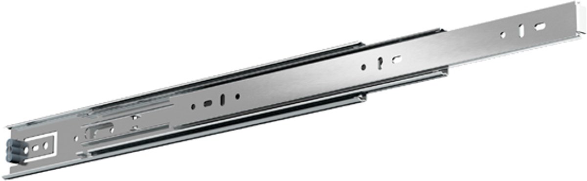 Fulterer RVS ladegeleider 6113 - 550 mm | draagkracht tot 45 kg | volledig uittrekbaar | set van 2 |