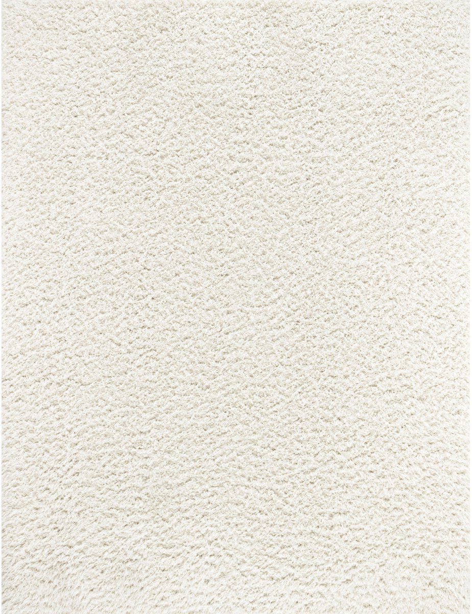 SURYA - SOSO Effen Cream Zacht Hoogpolig Shaggy Tapijt