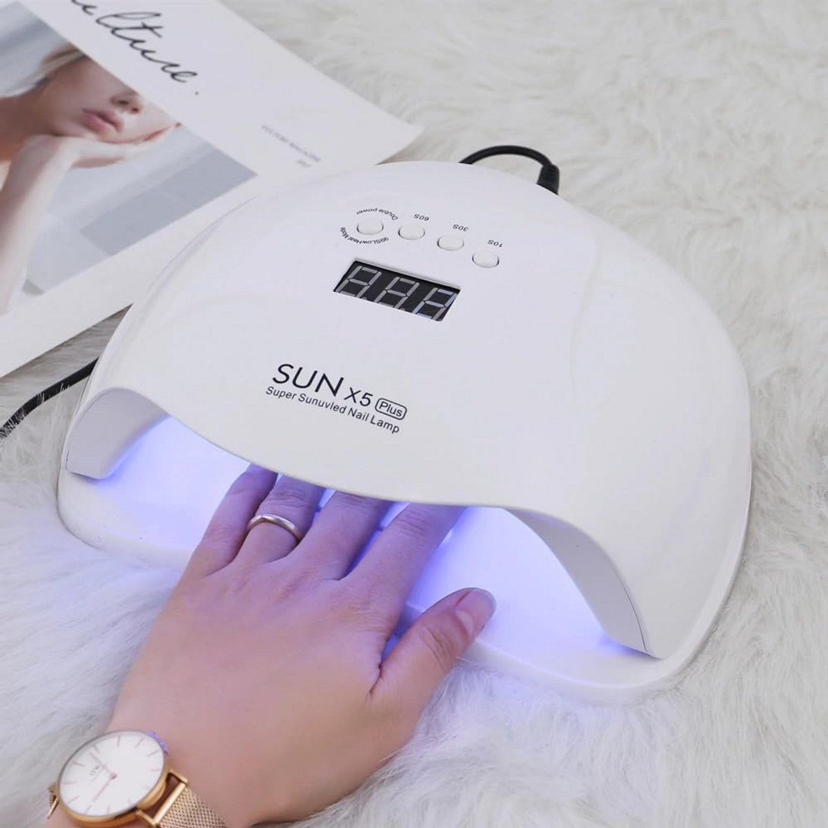 18W UV LED Nageldroger met LCD Scherm – Professionele Gelnageldroger voor Thuis en Salon