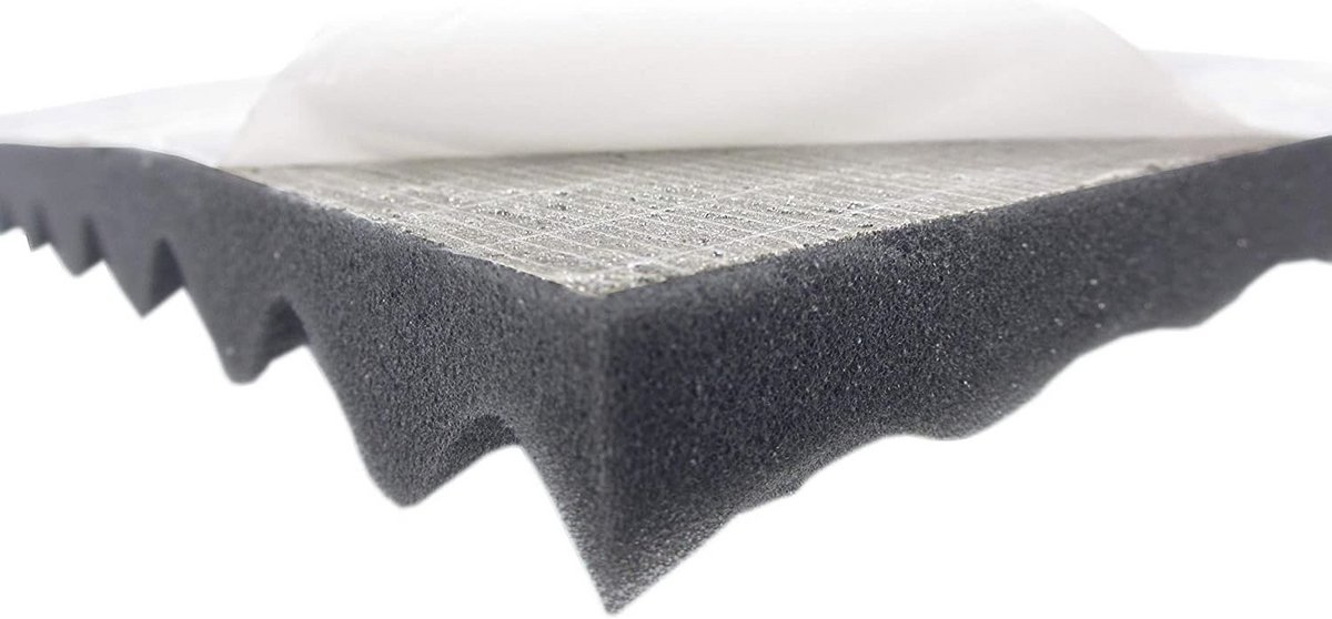 Akoestisch schuim noppenschuim - Geluidsisolatiematten voor effectieve akoestische isolatie 100 cm x 49 cm x 3 cm