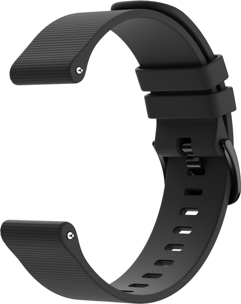 imoshion Siliconen sport bandje met gesp - Universeel 20 mm aansluiting - Zwart