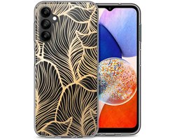imoshion Hoesje - Geschikt voor Samsung Galaxy A14 (5G) / A14 (4G) - Design hoesje - Golden Leaves